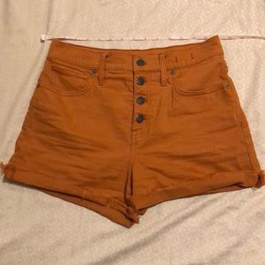 High Rise Madewell Denim Shorts